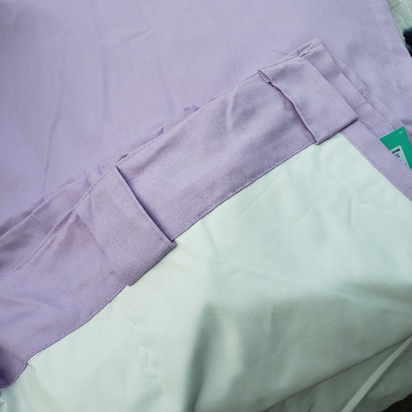 Pillowfort Twill Blackout Lavender Curtain Panels - Picture 6 of 8